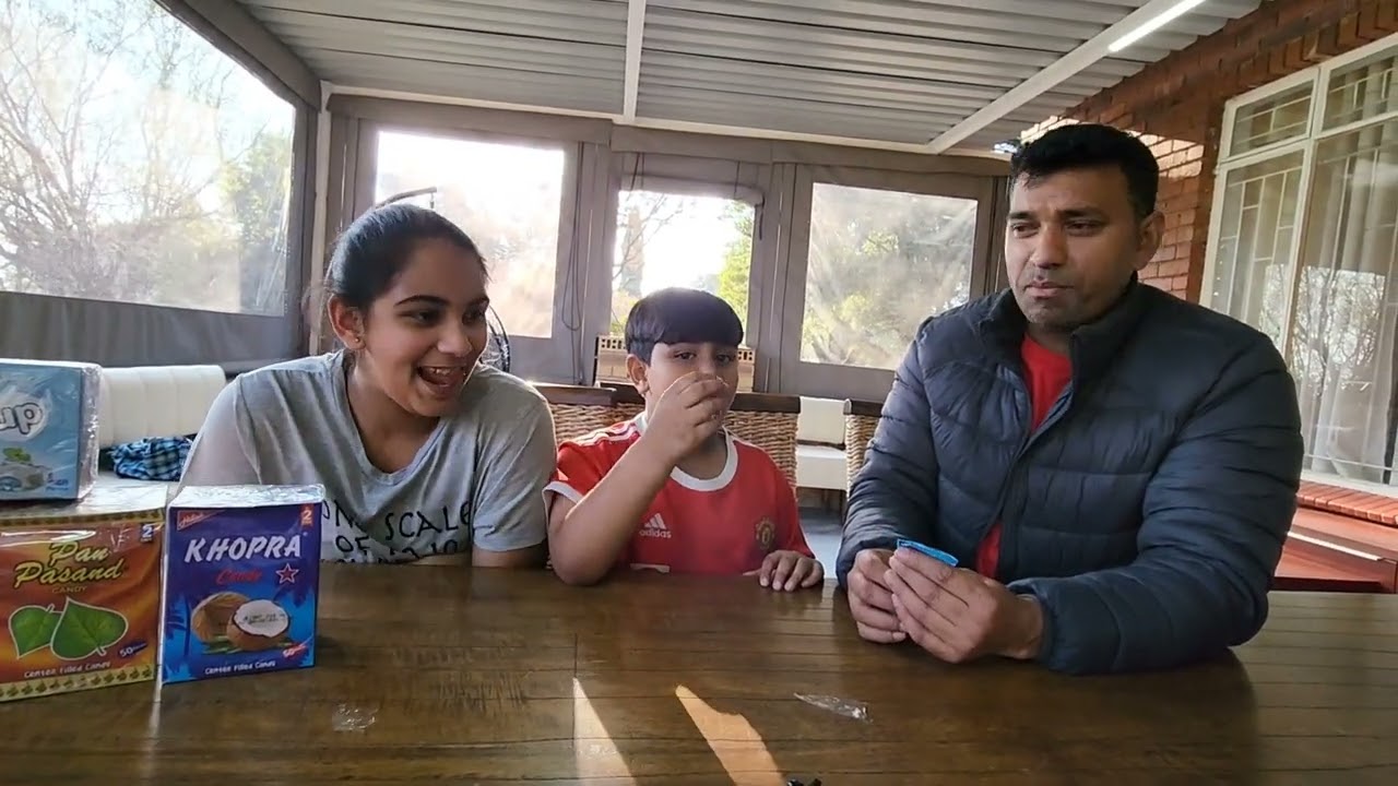 Tasting Pakistan candies 