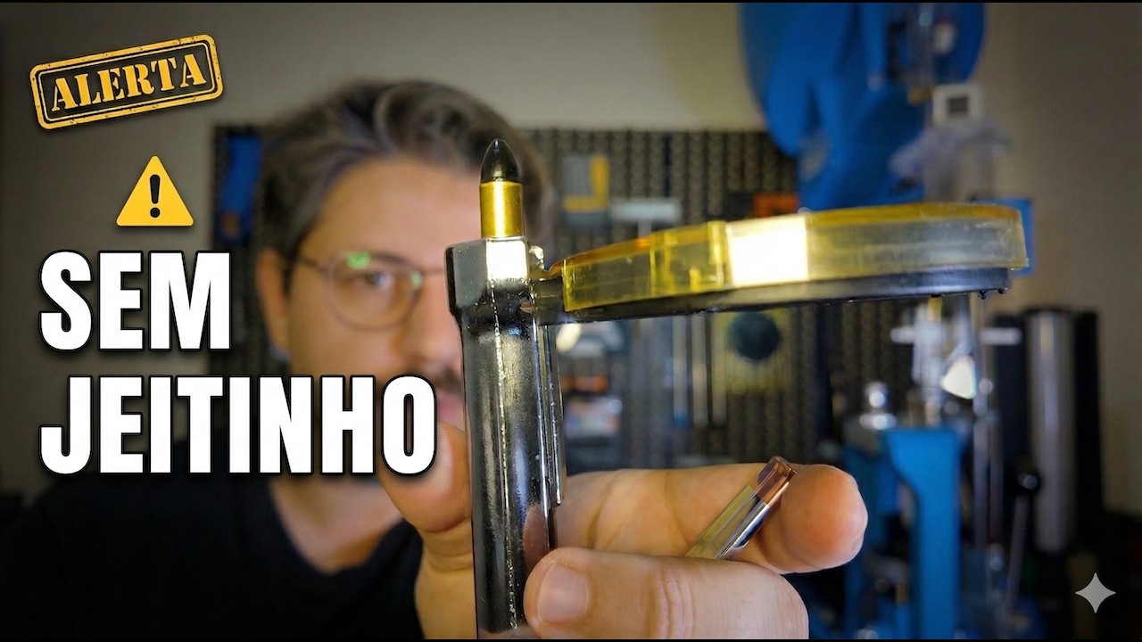 NUNCA APERTE ESPOLETA DE UMA MUNIÇÃO PRONTA