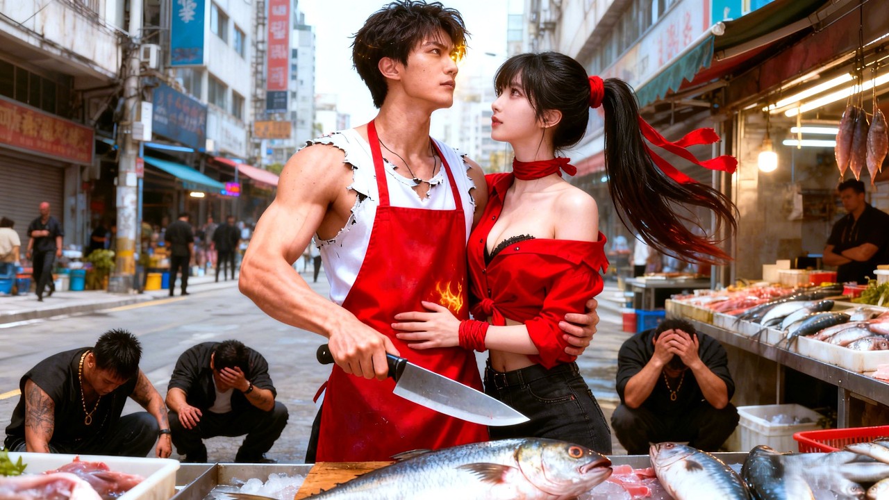 Bully bullies fish seller, but he's a war god slashing north, beauty CEO calls him master!