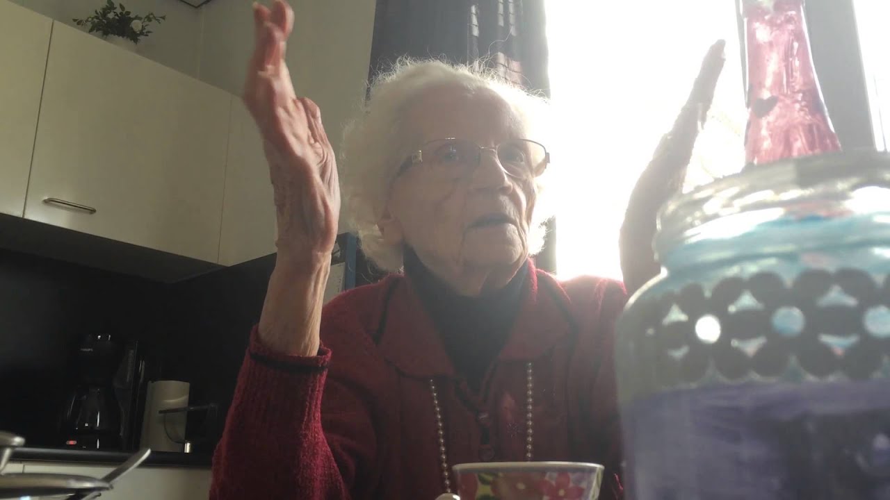 Koffie bij Antje Roerdink (101 jaar oud) op 7 mrt 2015