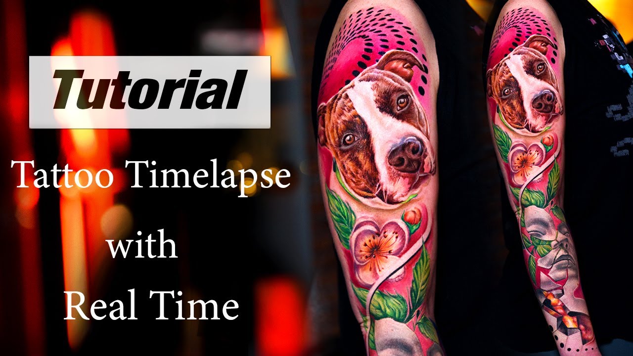 Full Sleeve Tattoo Timelapse – With Real Time
