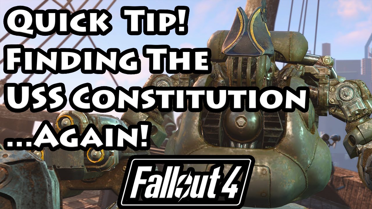 Fallout 4 - Finding the USS Constitution...Again - 4K Ultra HD
