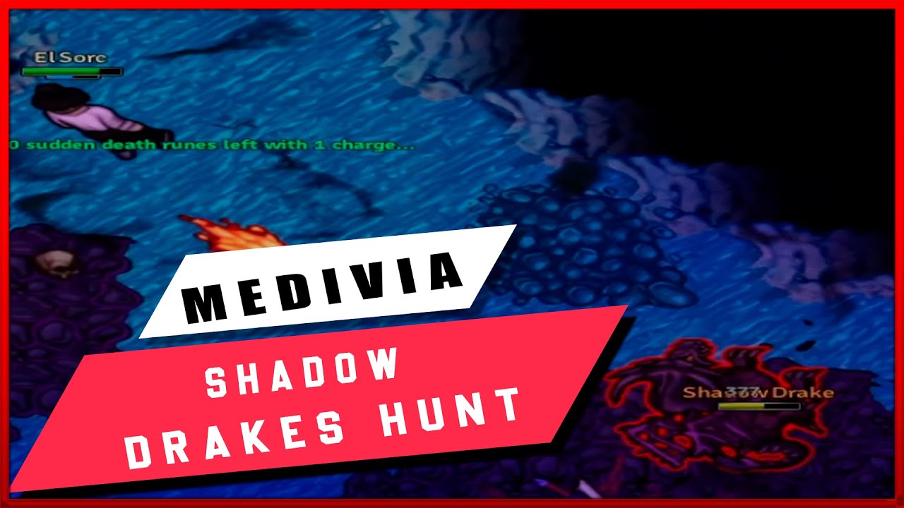 |Medivia Online| Shadow Drake Sorcerer solo hunt /route
