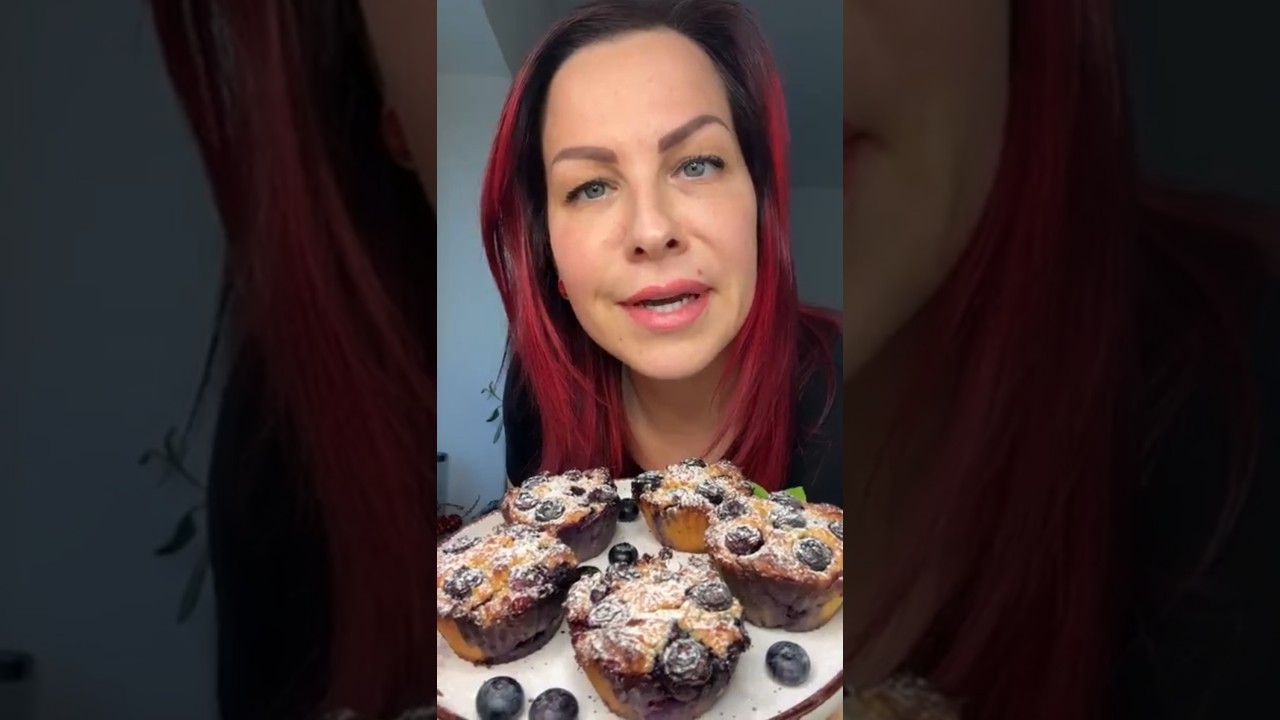Blueberry yogurt muffins 🫐