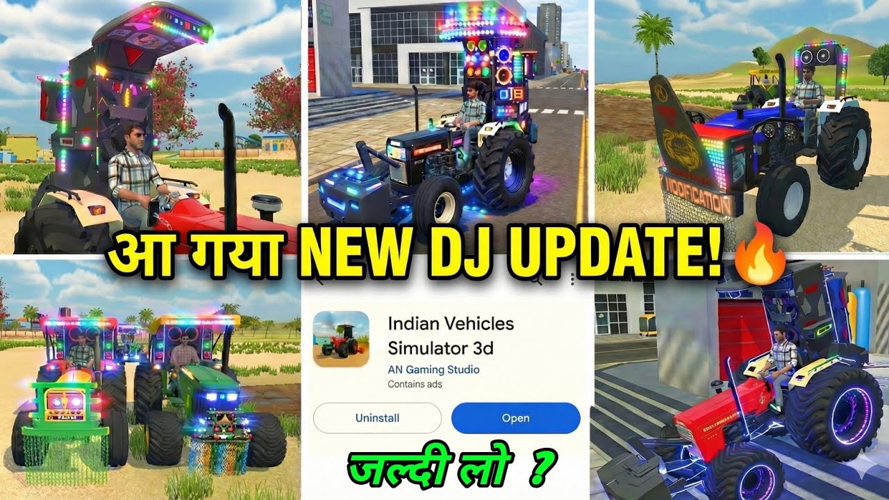 Indian Vehicles Simulator 3D: New DJ Update & Heavy Modification! 🚜🔥Indian Vehicle Simulator 3D Game