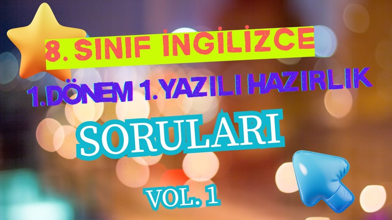 8.Sınıf 1.Dönem 1.Yazılıya Hazırlık Çalışması #ingilizce #yazılısınavsoruları #hazırlık #english