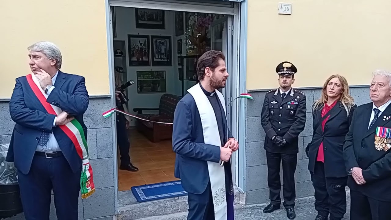 Don Alessandro Goretti-Inaugurazione Ass.Naz.Carabinieri Qualiano 18.3.24-VideoIESUS-AntonioCastaldo