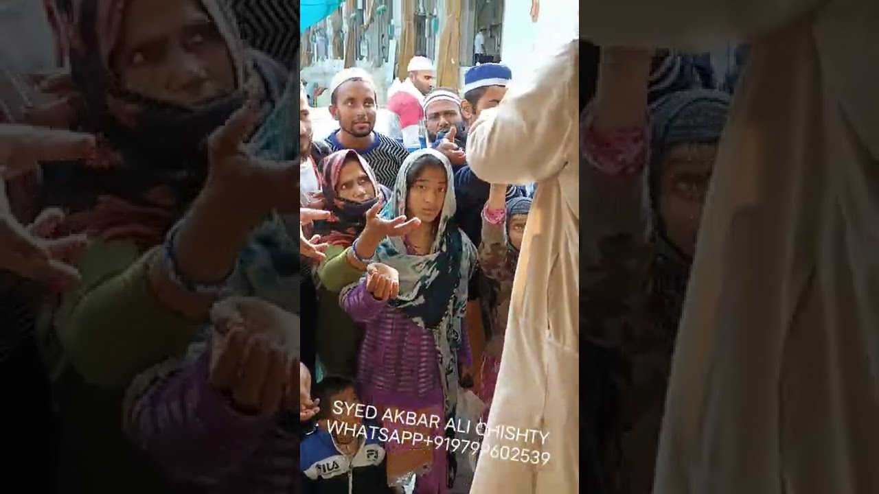 AJMER SHARIF DARGAH LIVE ZIARAT HAZRAT KHAWAJA GARIB NAWAZ LANGAR TAKSIM KARTE hue #jummamubarak