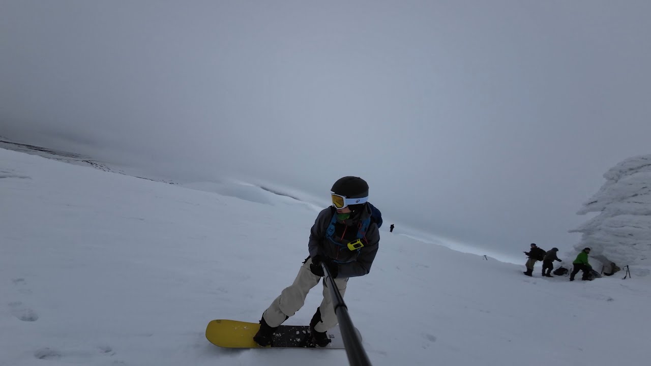 Snowboarding Cairn Gorm Summit | Top to Bottom Descent (Ptarmigan T-Bar) | 4K, 60fps