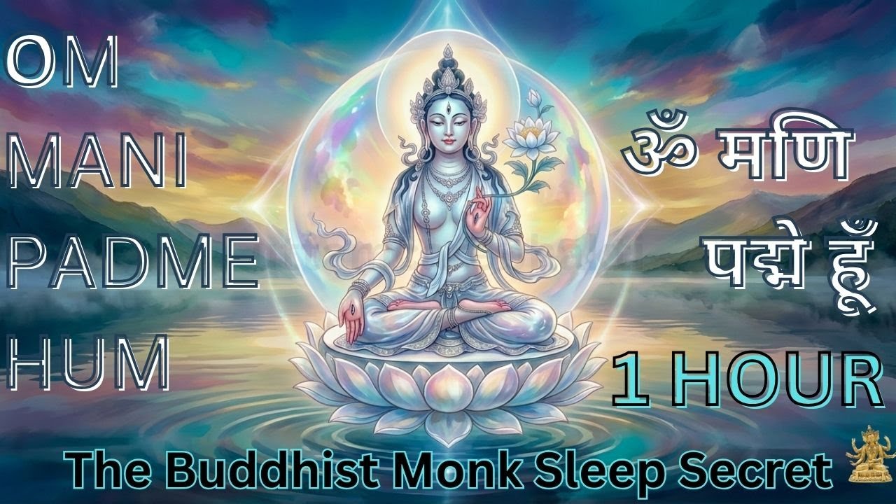 🎵Fall Asleep in 7 Minutes: The Buddhist Monk Sleep Secret (Om Mani Padme Hum) 1 Hour