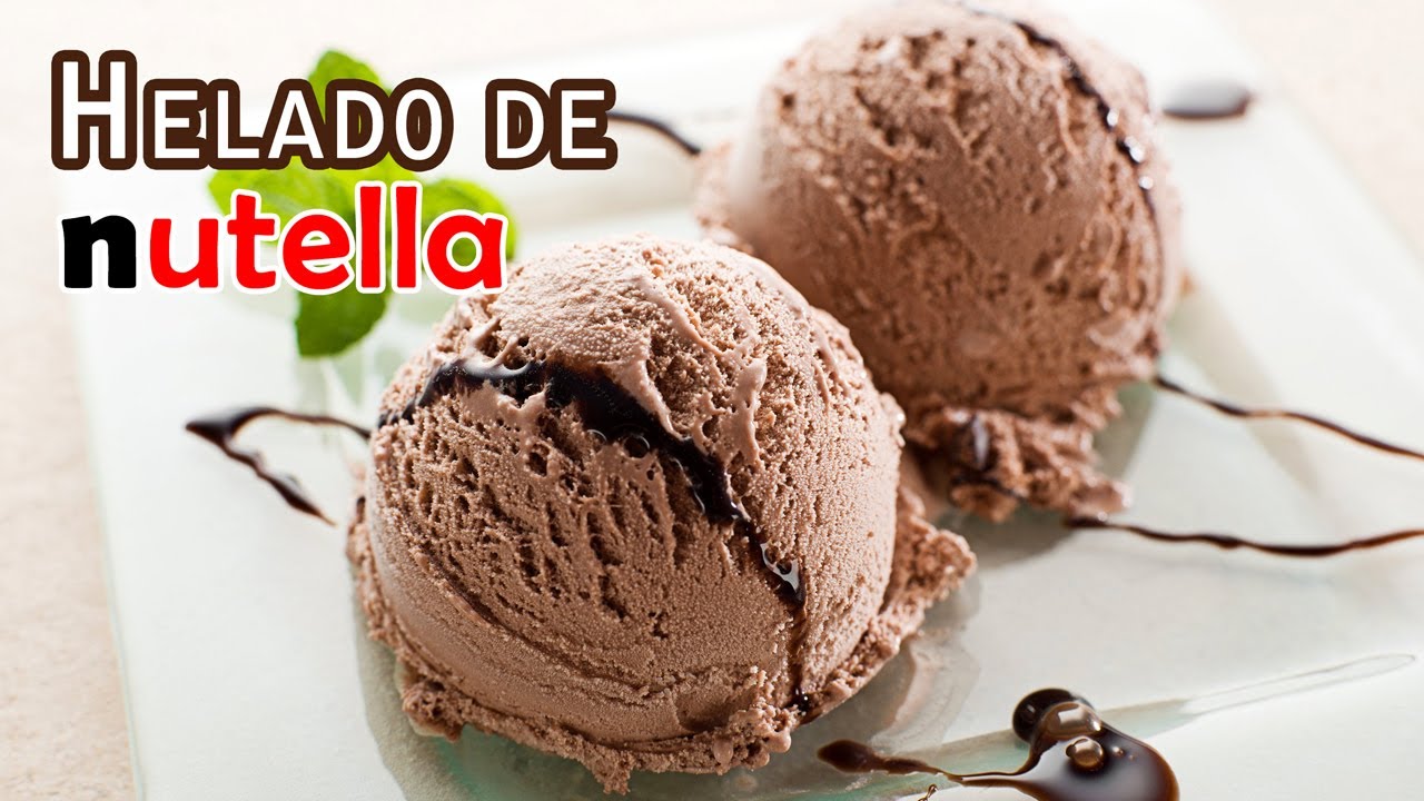 Helado de Nutella y Chocolate sin Maquina ni Huevos ni Gluten
