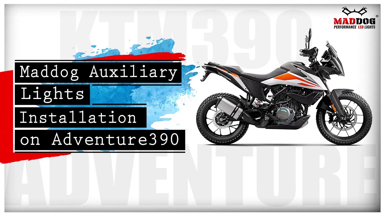 KTM 390  #Maddog  Auxiliary Lights Installation