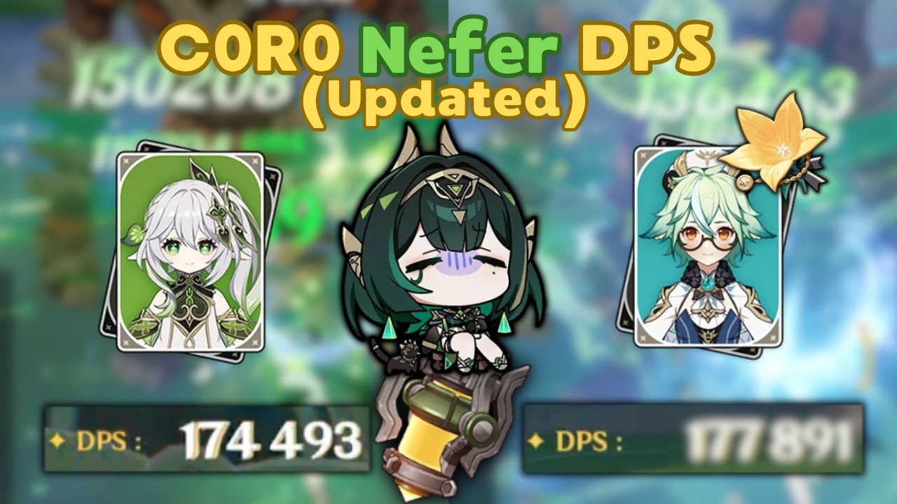 C0R0 Nefer Sniffs 180k DPS with Instructor Sucrose (Finished Columbina Talents)