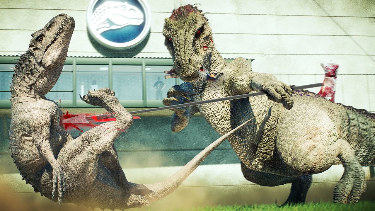 OLD vs NEW INDOMINUS REX  in Evolution!! - Jurassic World Evolution 2 (Goji Center Experiment)
