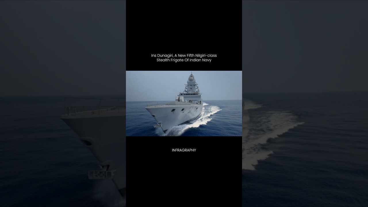 Ins DunaGiri new fifth Nilgiri-class stealth frigate of Indian navy #india #ship #navy #indiannavy