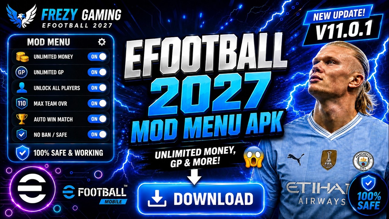 eFootball&trade; Pes 2027 MOD MENU APK v11.0.1 (Unlimited Coins & GP) - Pes 2027 Mod Apk (GP & Money)