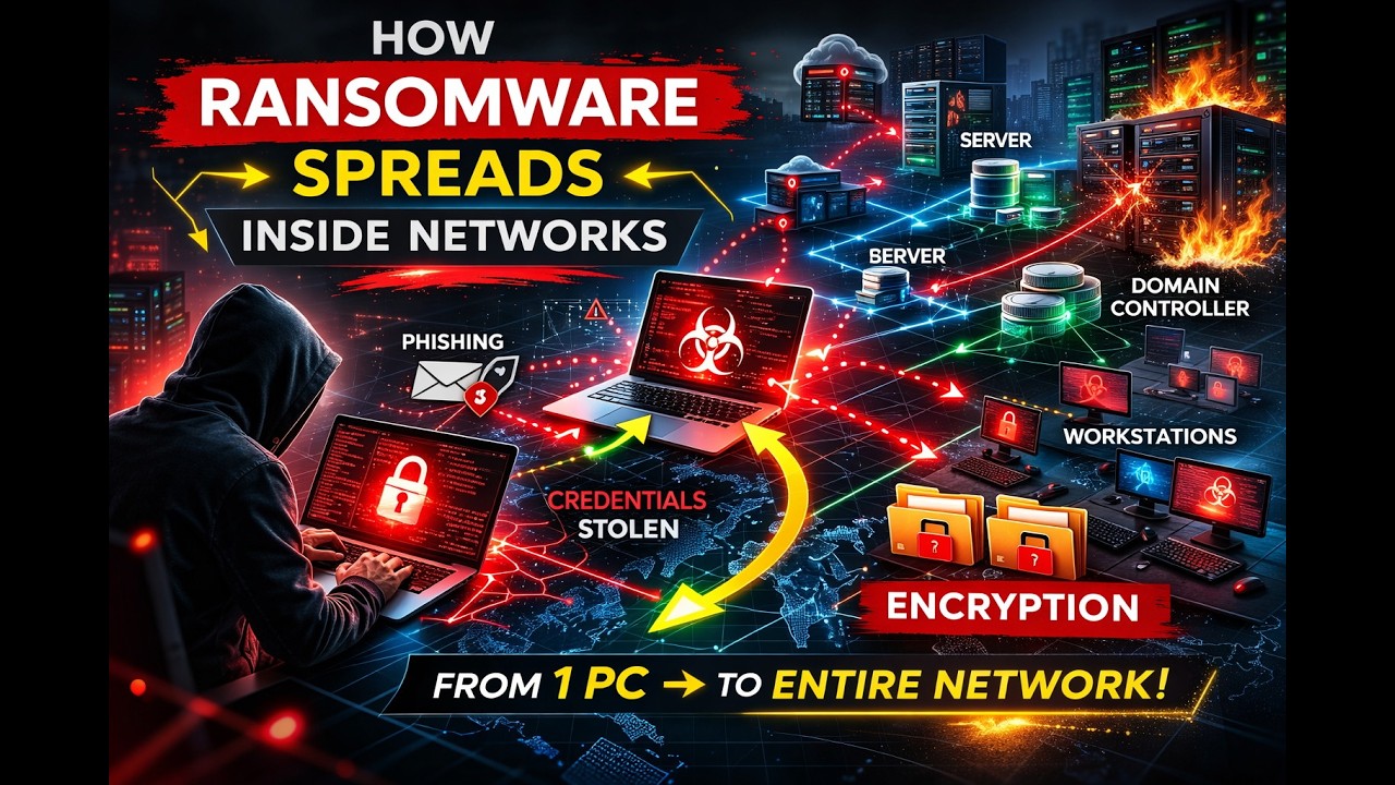 How Ransomware Spreads Inside Networks | Lateral Movement & Internal Takeover Explained