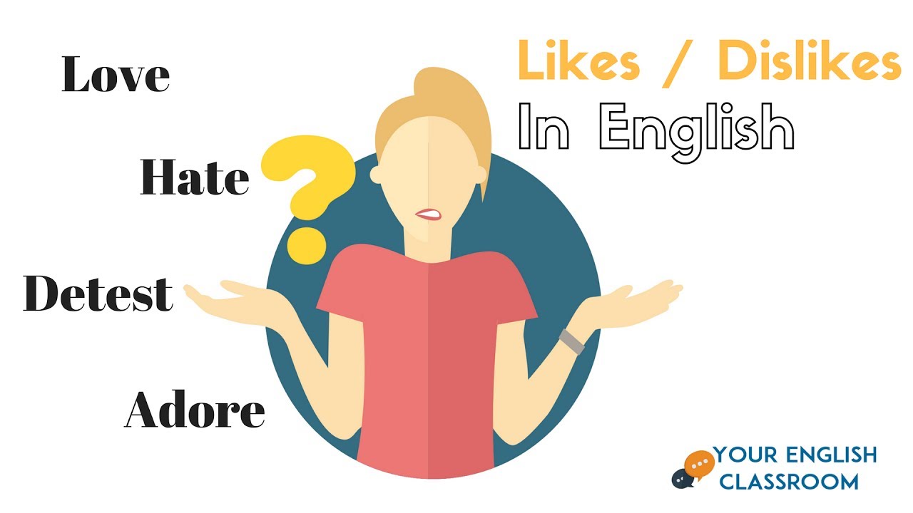 English Vocabulary lesson - Speaking About Likes and Dislikes