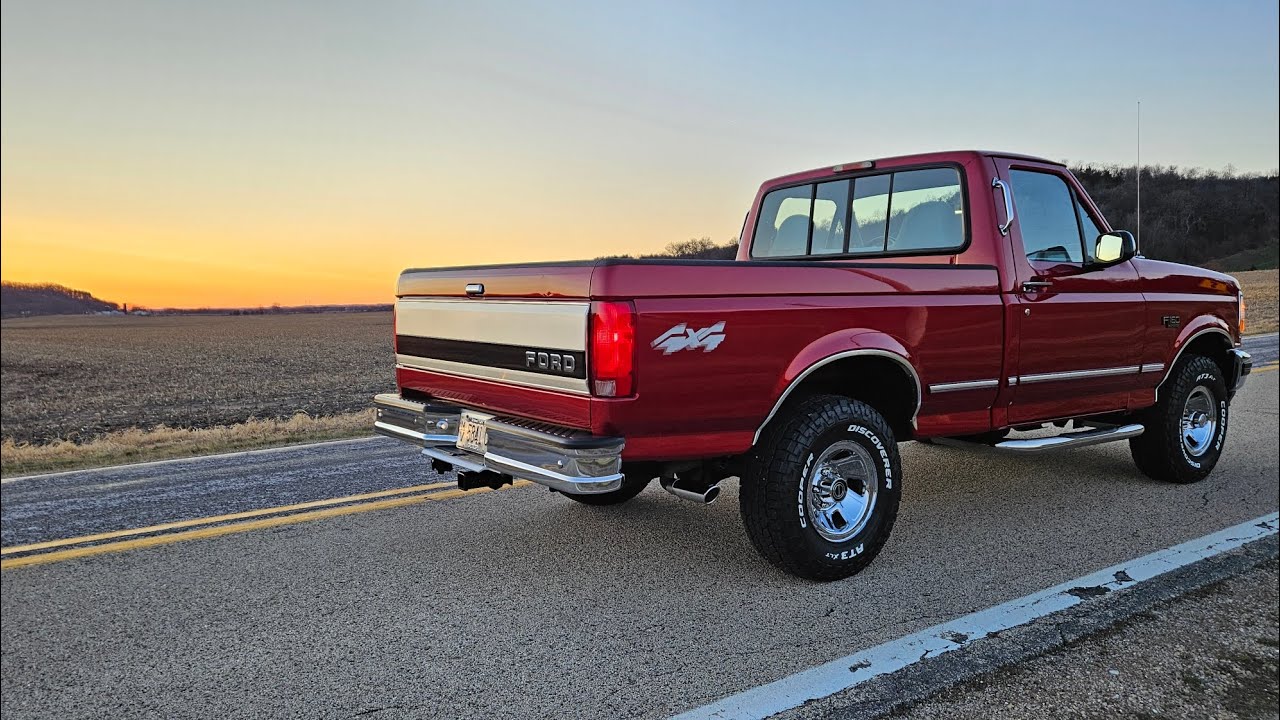 Cold Start For Sale 1996 Ford F150 Reg Cab Short Bed Box 4x4 73K Miles TN Truck Original Paint OBS