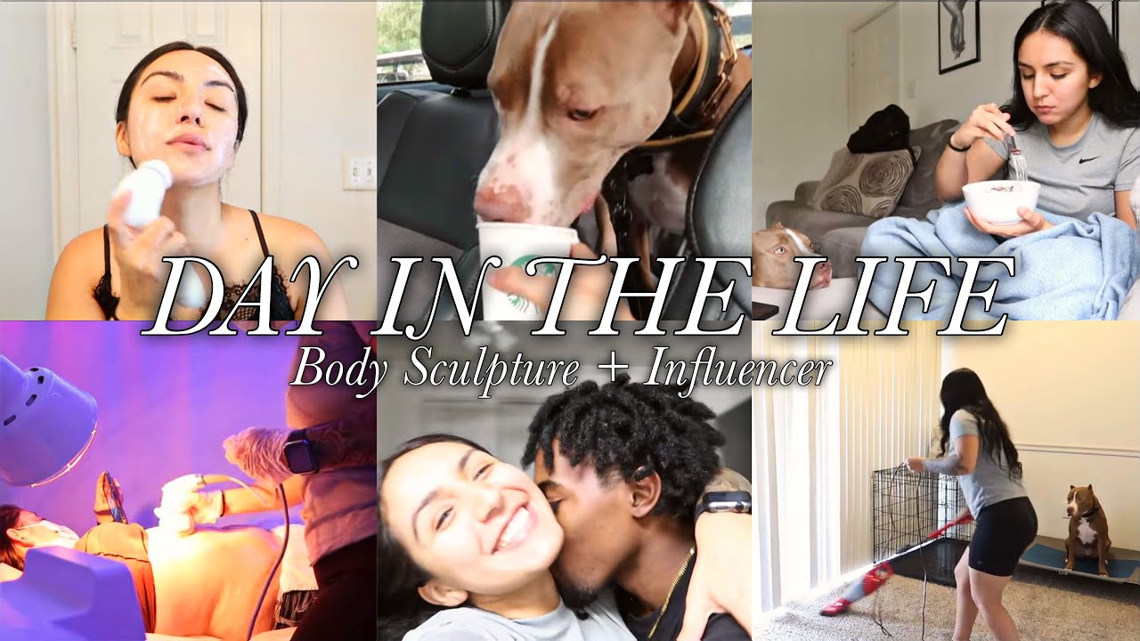 A DAY IN THE LIFE: BODY SCULPTURE + INFLUENCER | VLOGTOBER DAY 18