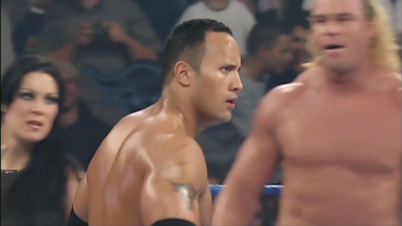The Rock, Chyna, & Billy Gunn Vs RTC - SMACKDOWN!