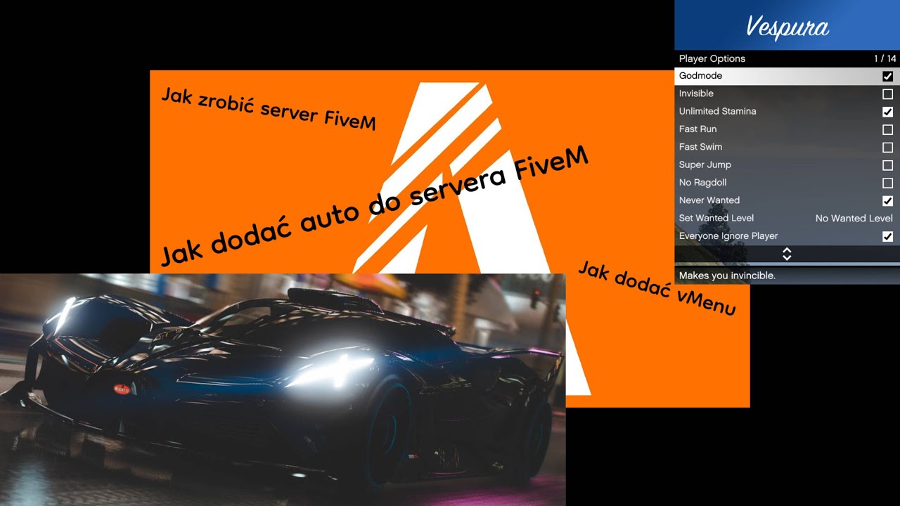 Jak zrobić server Fivem, dodać skrypty oraz auta add on