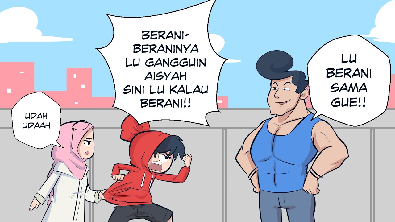 AISYAH DI GANGGUIN SI OCONG AUTO NGAMUK!!!