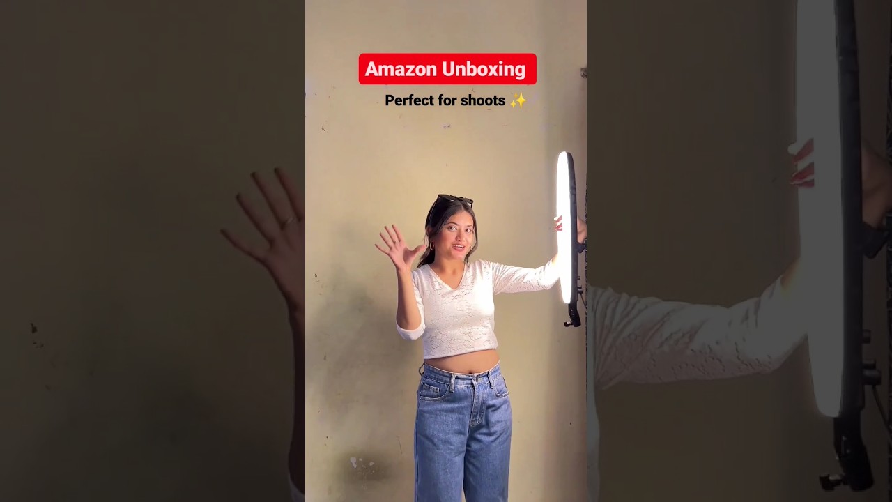 RING LIGHT HAUL|AMAZON UNBOXING #shooting #amazonfinds #amazonhaul #contentcreator#ringlight #tripod