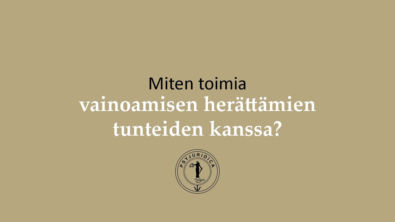 Miten toimia vainoamisen herättämien tunteiden kanssa?