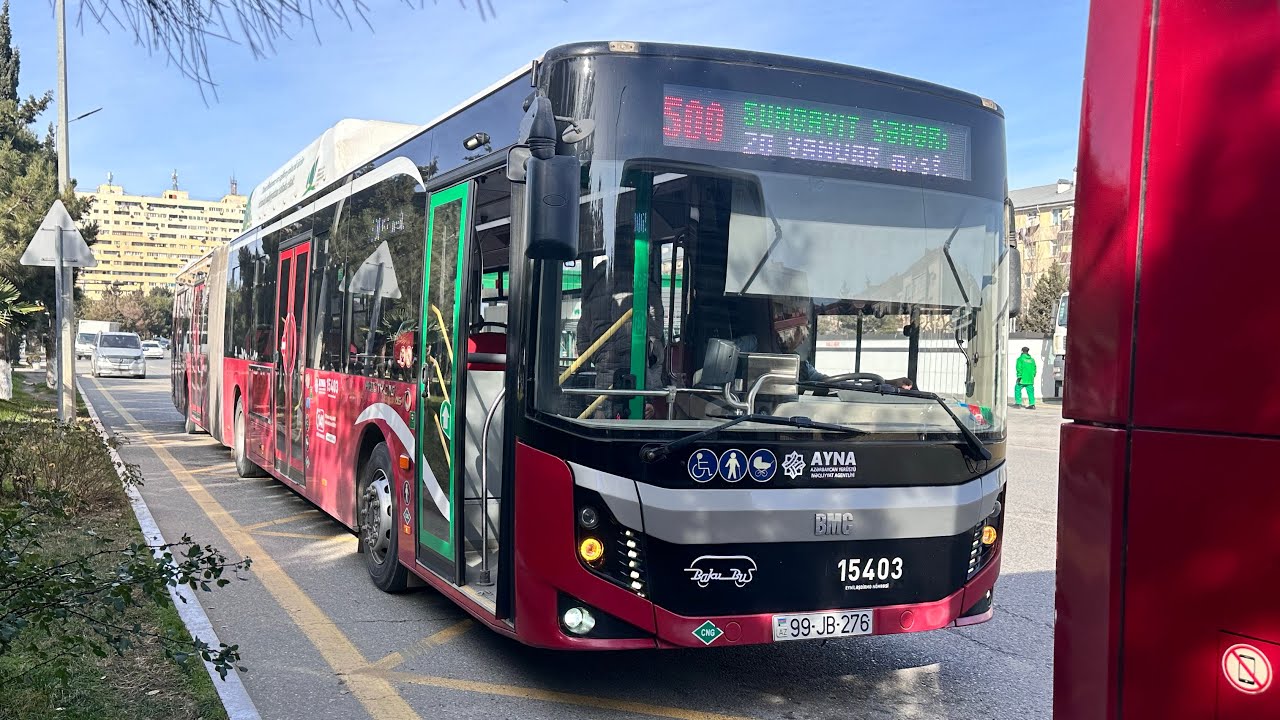 Bakı:(500 saylı avtobus):Səfər:(20 Yanvar m/st-Sumqayıt Şəhəri)