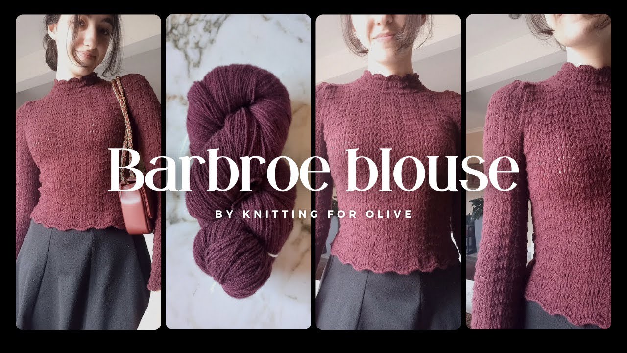 Блуза Barbroe от Knitting for Olive | видеоблог проекта | от начала до конца, весь процесс
