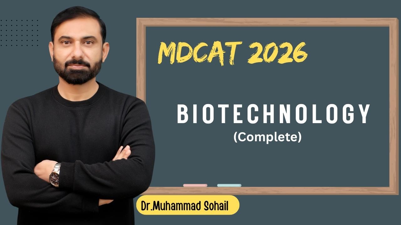MDCAT 2026 | Lecture 15 | Biotechnology |  Dr Sohail