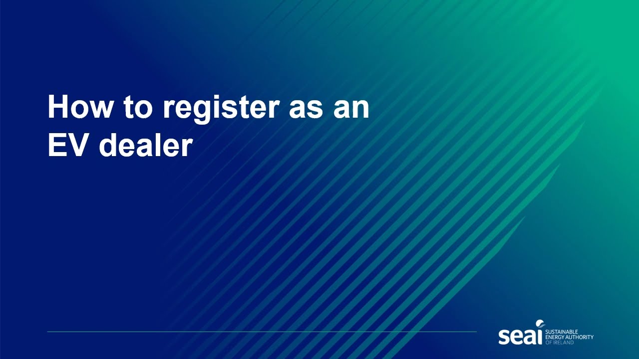 How to register as an EV dealer