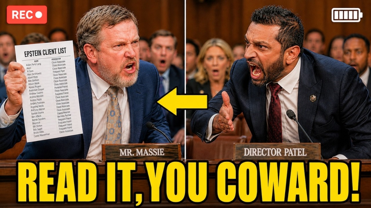 Massie Drops 20 Explosive Epstein Names &mdash; Patel Admits He Never Read the Files!