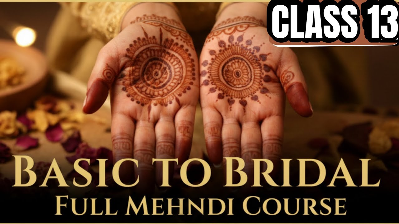 Basic To Bridal Full Mehndi Course || Class 13 Negative/Reverse Filling/ Cutwork 🌿 || 