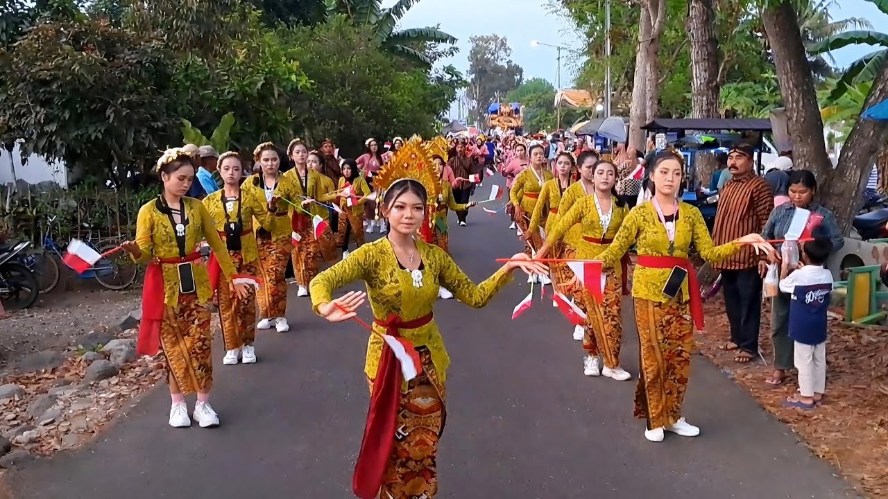 Joget Karnaval DJ Bekibarlah Bendera Negeriku oleh Warga Dusun Blogmundu RW 14 Desa Mundurejo 2024