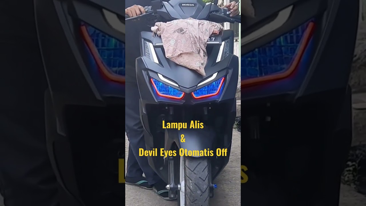 Vario 160 CBS Pasang Lampu Alis & Devil Eyes Otomatis Off