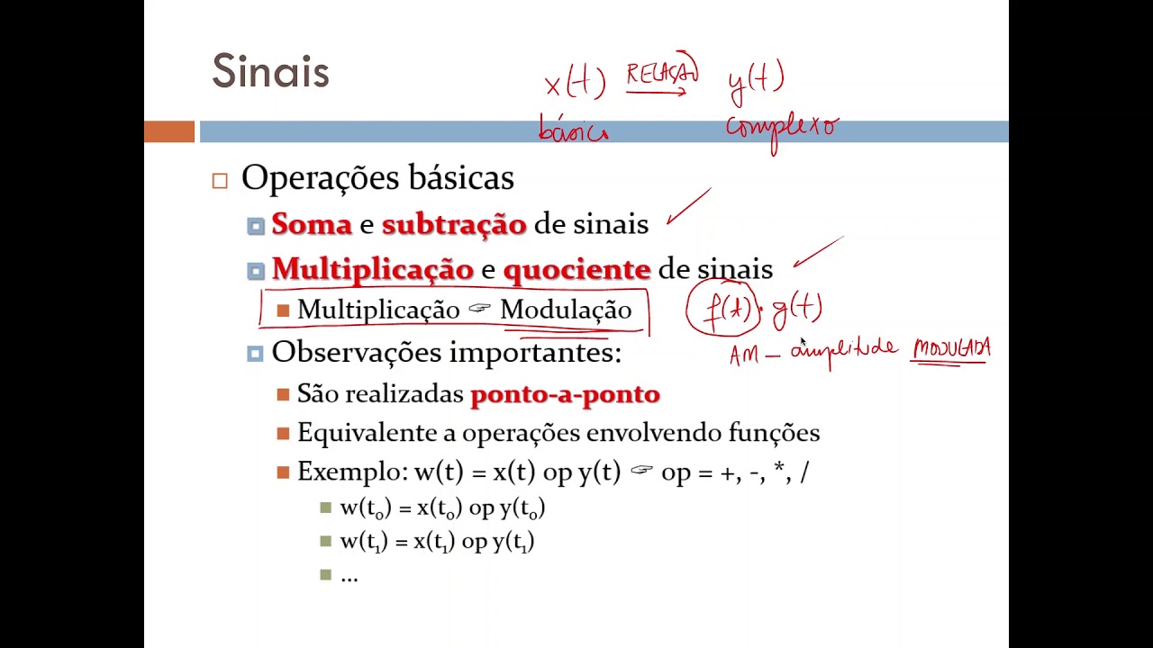 Dom&iacute;nio do tempo - Sinal - Opera&ccedil;&otilde;es b&aacute;sicas