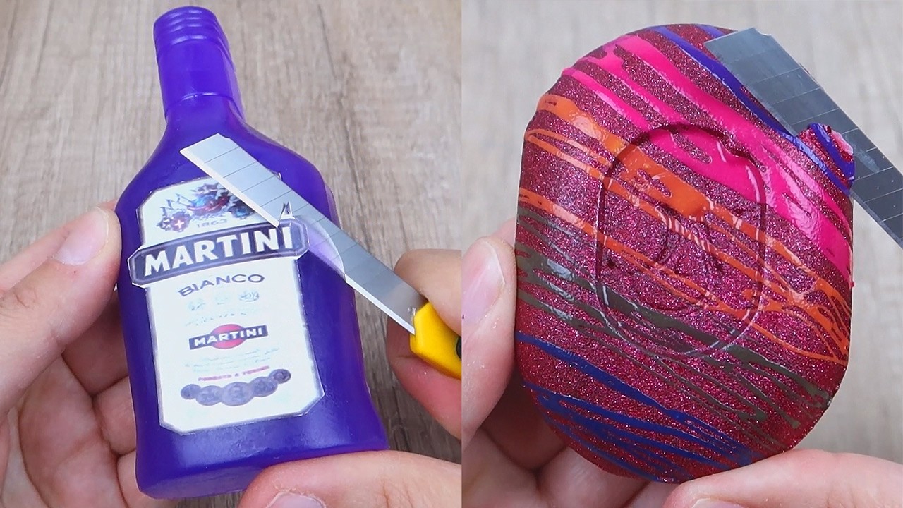 Relaxing Soap Cutting ASMR. Satisfying Soap and lipstick cutting. Corte de jab&oacute;n - 1274