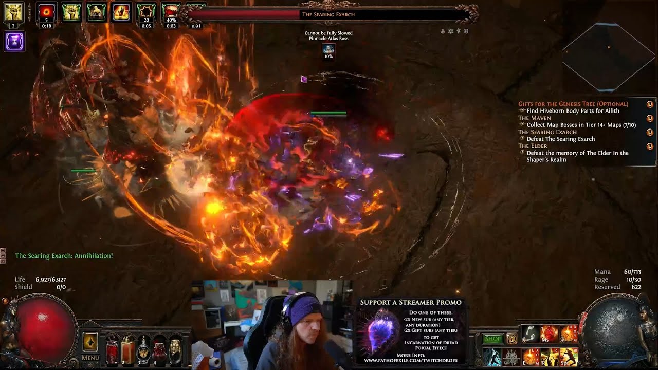 1st try Exarch on Hardcore | Path of Exile Keepers of the Flame