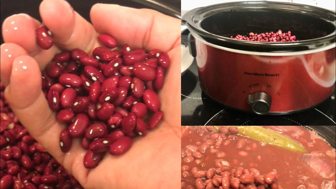 Frijoles Rojos en Olla de De Coccion Lenta &ldquo;Crockpot&rdquo;