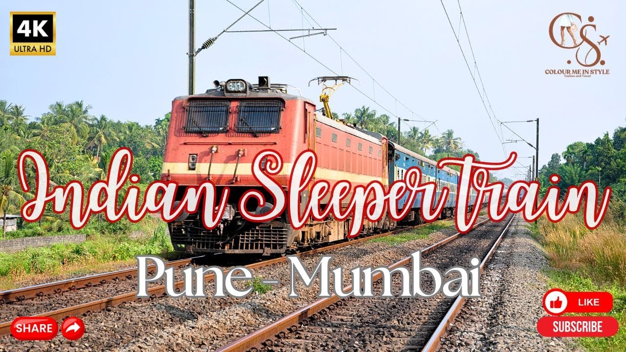 Taking the Indian Sleeper Train: AC 2-Tier Pune to Mumbai Journey | India after 10 years abroad