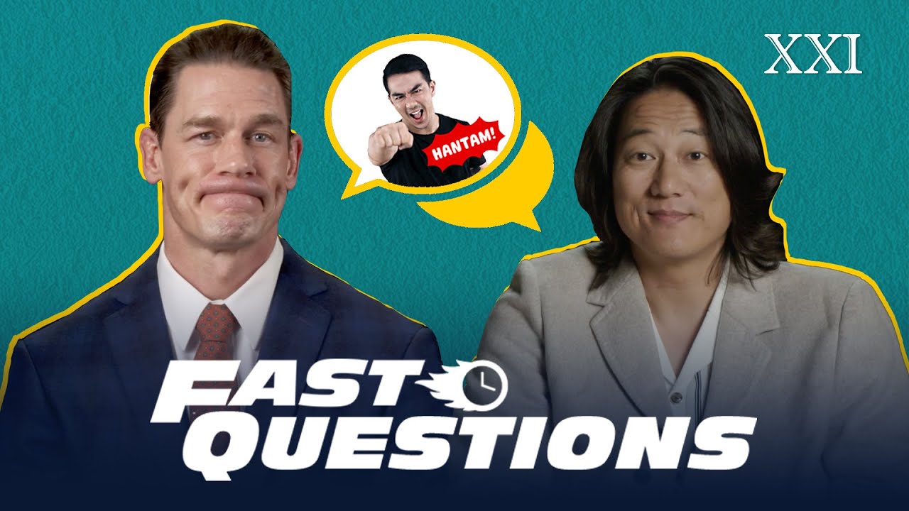 YANG DISUKA DARI INDONESIA? JOE TASLIM! | F9 Casts Answer Fast Questions - John Cena & Sung Kang