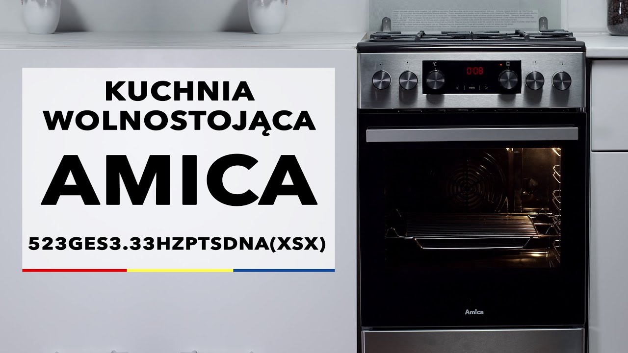 Kuchenka Amica 523GES3.33HZpTsDNA(Xsx) - dane techniczne - RTV EURO AGD