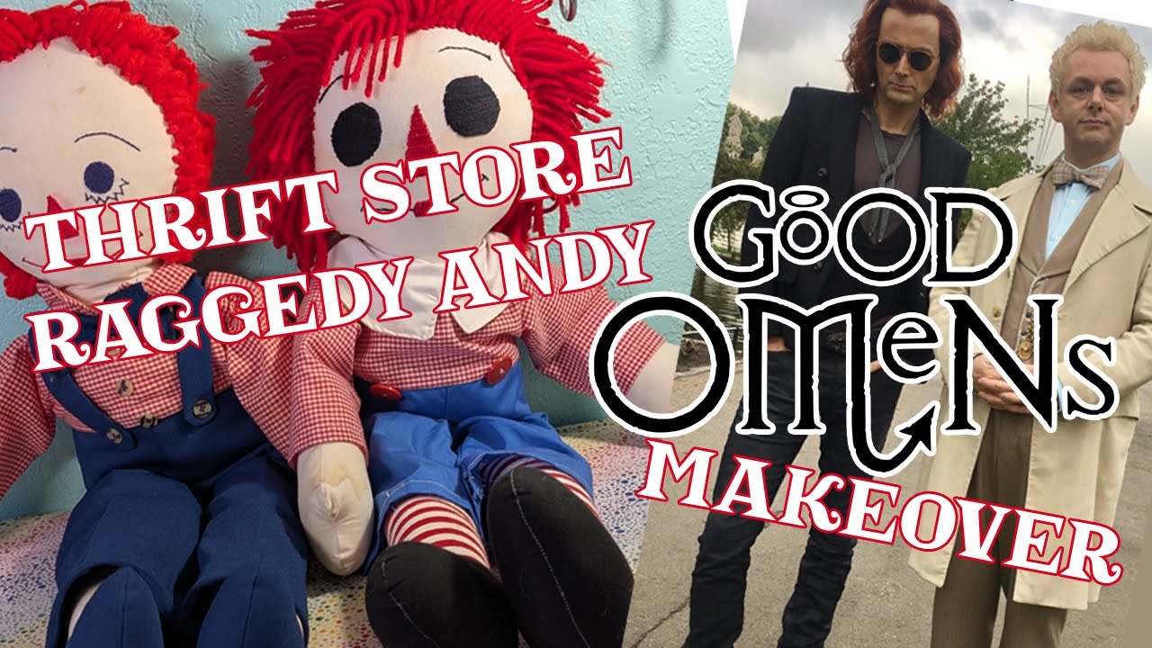 Raggedy Andy GOOD OMENS Makeover (#raggedyrescue)