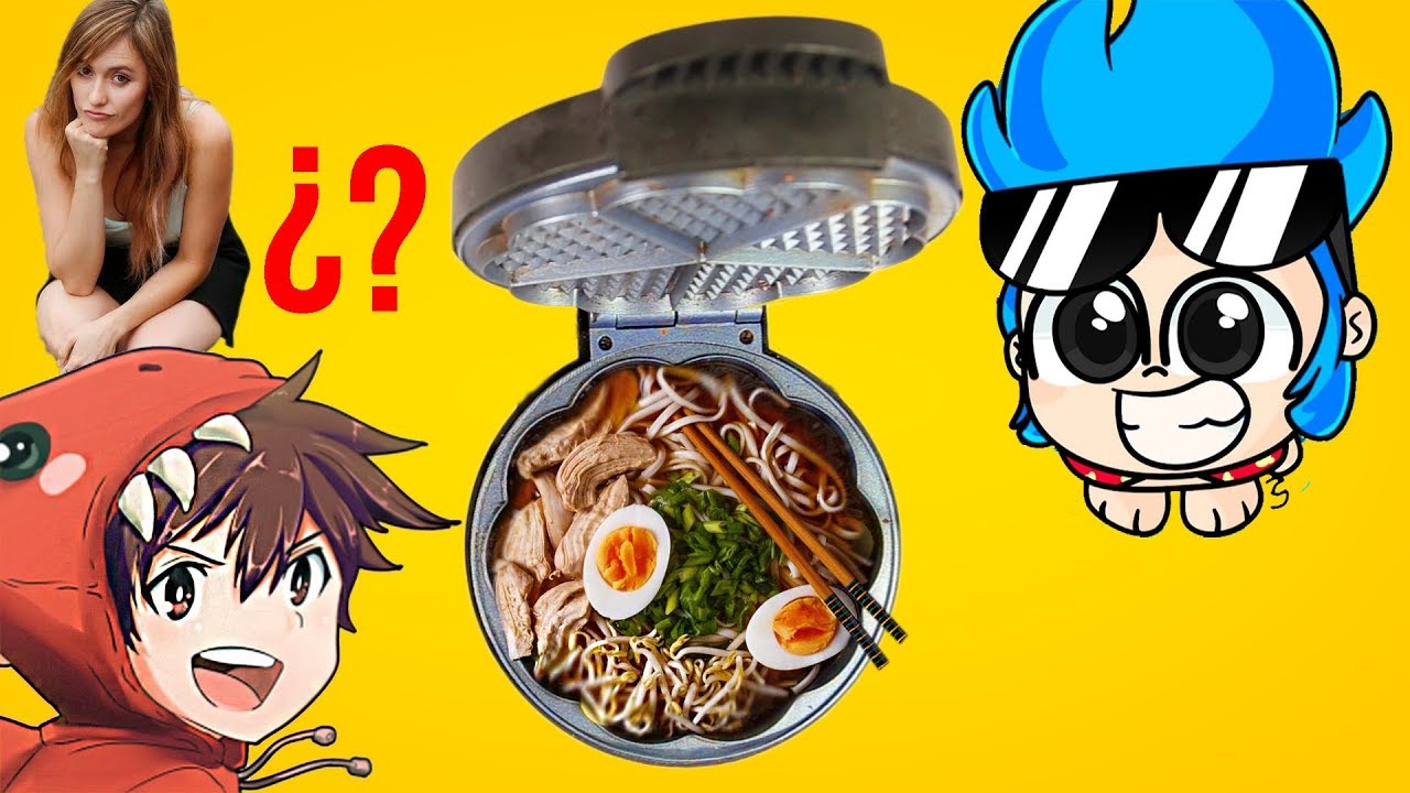 ¿Puedes meter RAMEN en la gofrera? Con TIMBA VK, RAPTORGAMER y ROENLARED