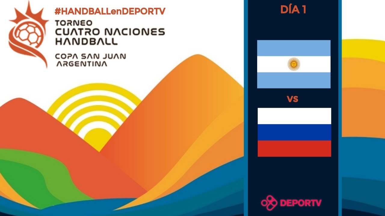 Argentina vs Rusia - Torneo Cuatro Naciones de Handball - San Juan 2019 - Día 1 - Gladiadores