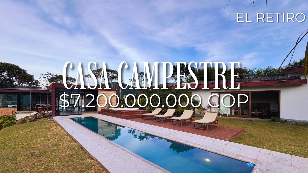 Casa de lujo en El Retiro - Sector Don Diego con vista y piscina 🏡🇨🇴
