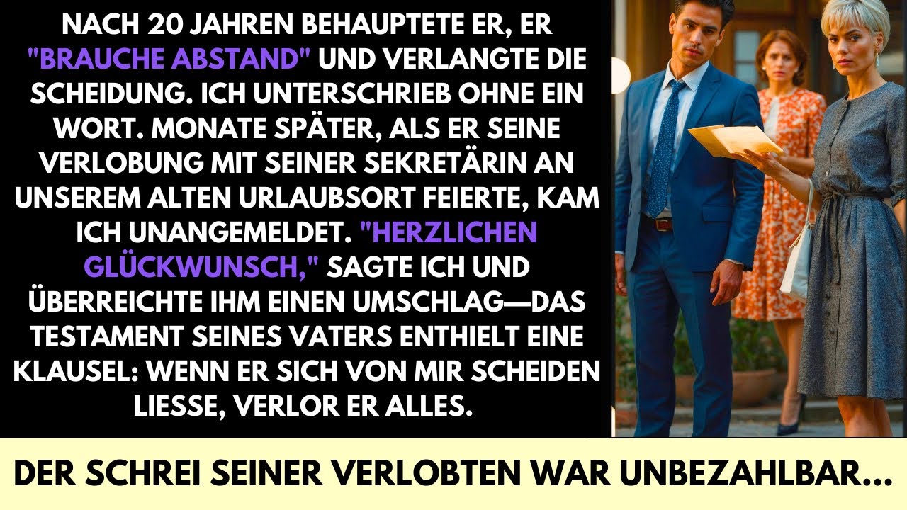 Nach 20 Jahren Verlangte Er Die Scheidung — Dann Zerstörte Ihn Das Testament Seines Vaters...