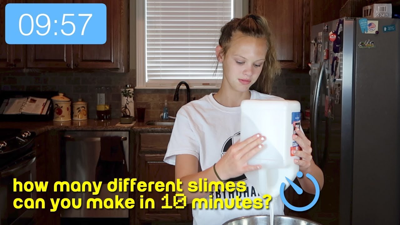 How Many Different Slimes Can You Make in 10 Minutes?
